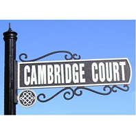 Street Sign Decorative Cambridge 30x07 Streetscapes